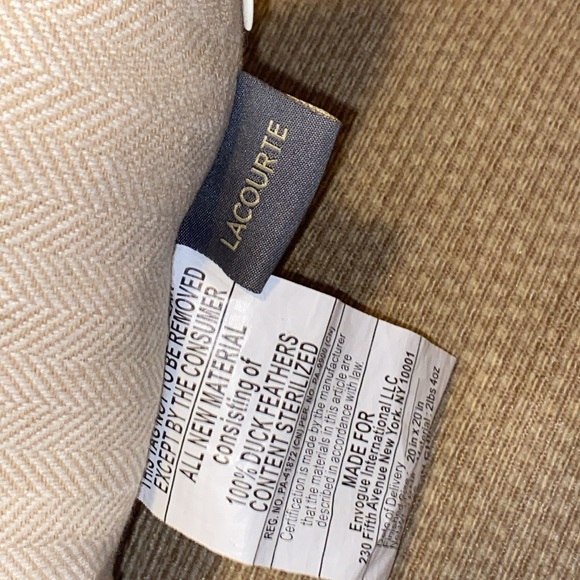 🪶EUC LACOURTE 100% Duck Feathers Decorative Pillow - Picture 11 of 11